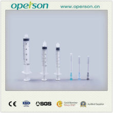 Three Parts Syringe with or Without Needles